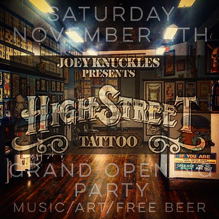 grand opening High Street Tattoo Columbus, Ohio